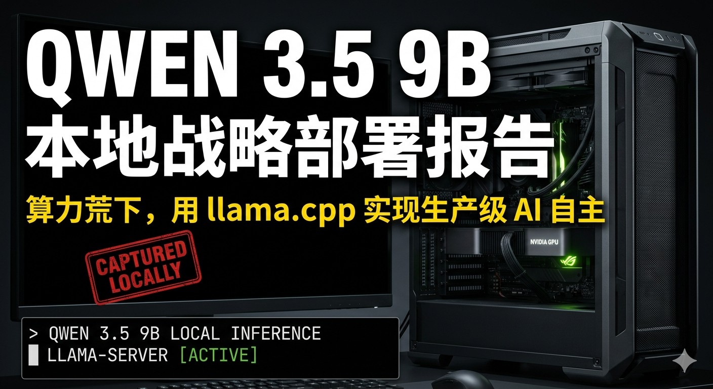 2026 算力饥荒：Qwen 3.5 + llama.cpp 打造本地ai服务
